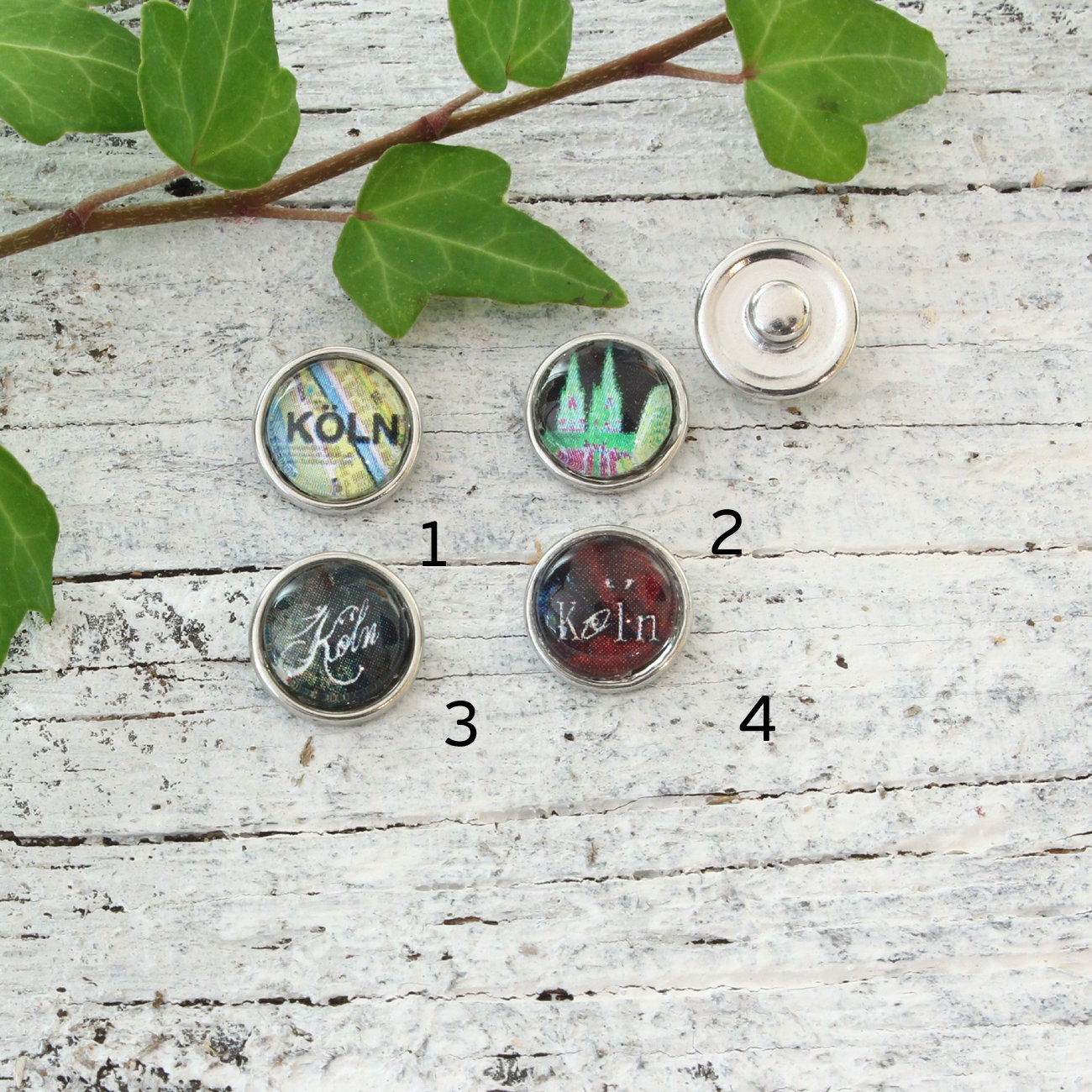 Clicks Mini Petite Chunks – Kölner Dom Druckknopf für Armband