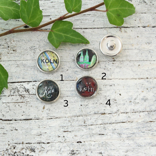 Clicks Mini Petite Chunks – Kölner Dom Druckknopf für Armband