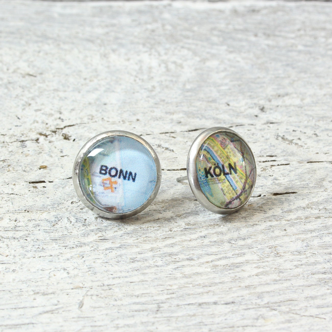 Ohrstecker Köln Bonn Stadtplan – Liebe zur Heimat im kleinen Format