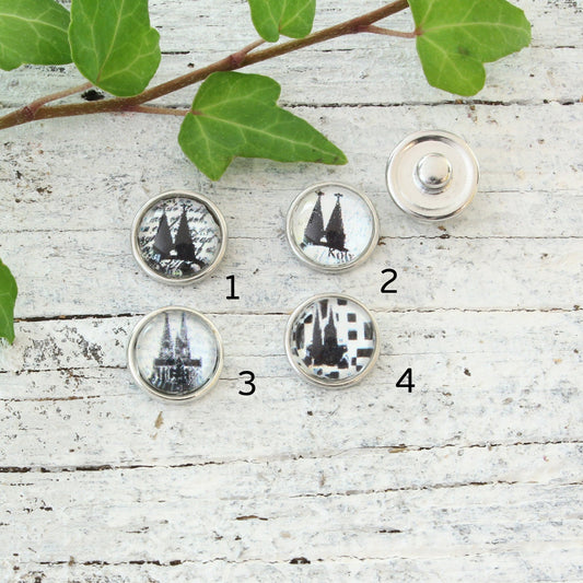 Druckknopf Chunks Kölner Dom – Snap Button für Wechselschmuck