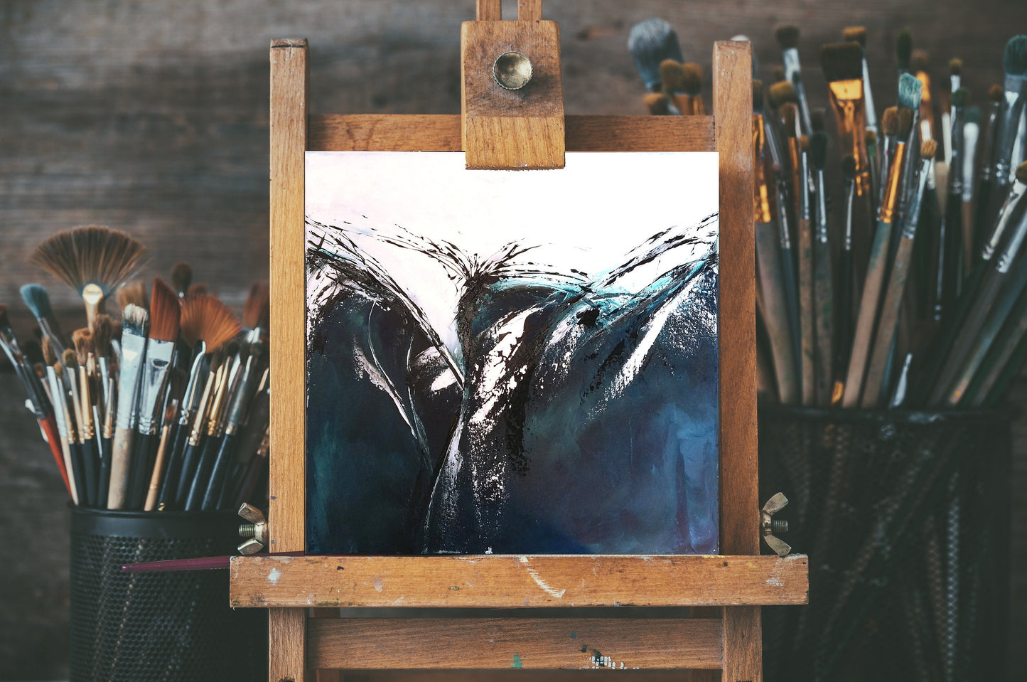 Original 40x40cm "Vogue" - UNIKAT Malerei ORIGINAL Modern Abstrakt Bild Acryl - Hochwertige handgemalte Kunst auf Leinwand.