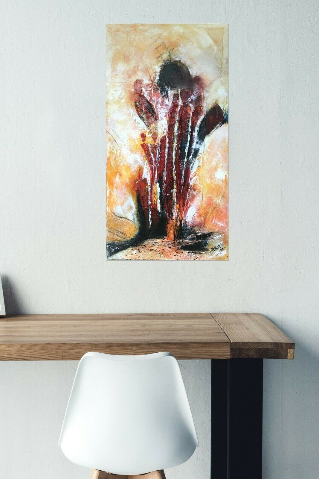 Handgemaltes Acrylbild vom Künstler auf Leinwand - "Magie" - ein Unikat als Moderne Kunst Wanddeko Gemälde abstrakte Malerei und Original - Hochwertige handgemalte Kunst auf Leinwand.