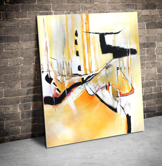 Handgemaltes Acrylbild vom Künstler auf Leinwand - "Cassy I" - ein Unikat als Moderne Kunst Wanddeko Gemälde abstrakte Malerei und Original - Hochwertige handgemalte Kunst auf Leinwand.