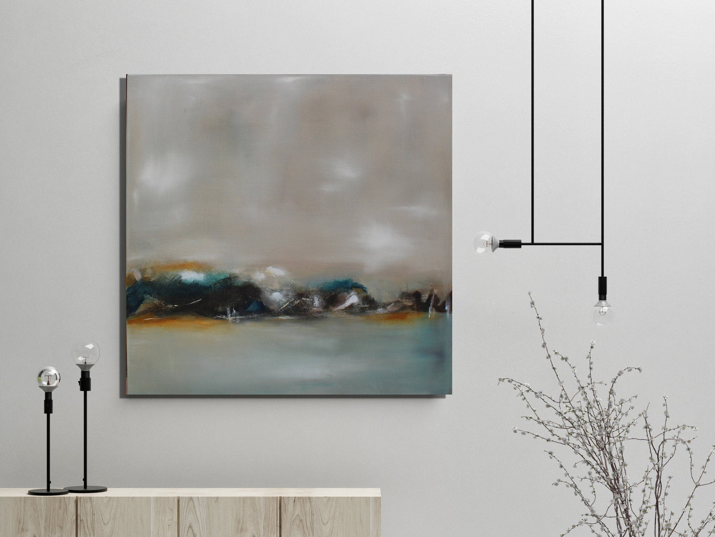 Handgemaltes Acrylbild vom Künstler auf Leinwand - "o.t." - ein Unikat als Moderne Kunst Wanddeko Gemälde abstrakte Malerei und Original - Hochwertige handgemalte Kunst auf Leinwand.