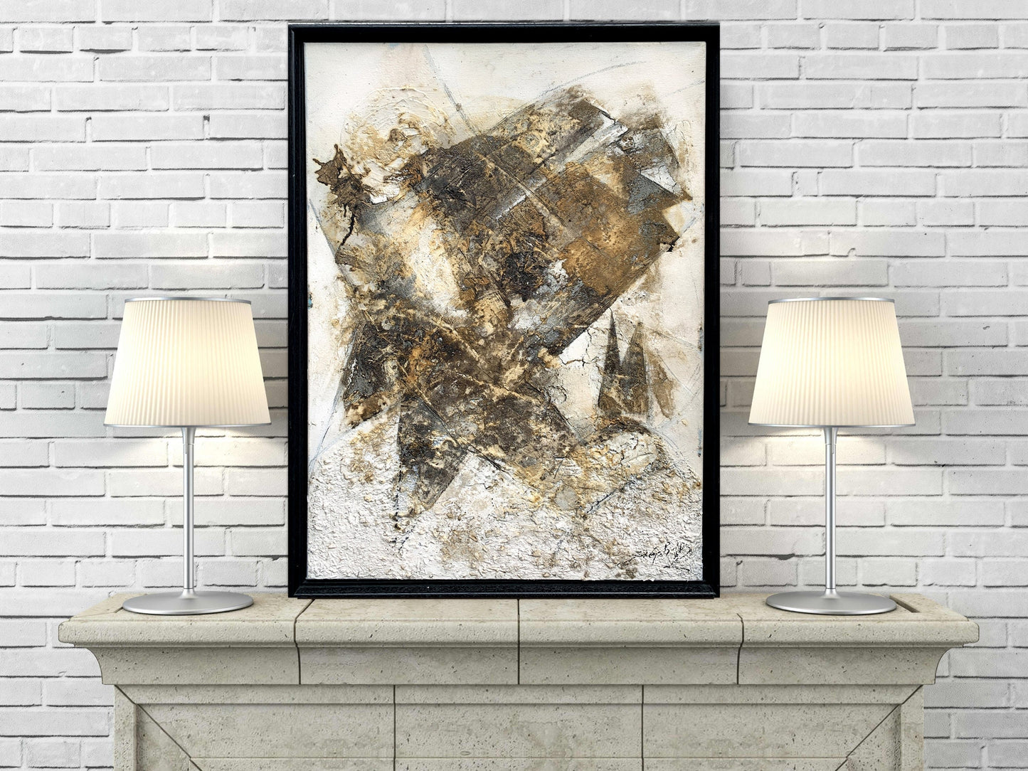 Handgemaltes Acrylbild vom Künstler auf Leinwand - "Stella" - ein Unikat als Moderne Kunst Wanddeko Gemälde abstrakte Malerei und Original - Hochwertige handgemalte Kunst auf Leinwand.