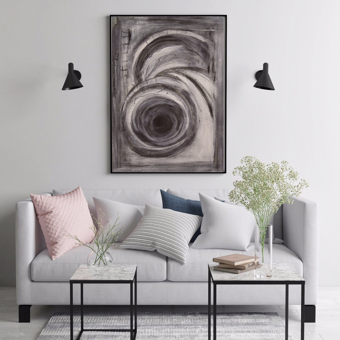 Original " Ausweg " - Größe Din A1 auf Platte UNIKAT Malerei ORIGINAL Modern Abstrakt Bild Acryl - Hochwertige handgemalte Kunst auf Leinwand.